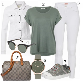 Outfit s Šedá Kabát Object "Lehký outfit"