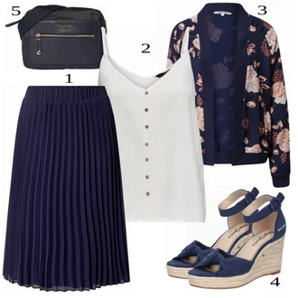Zapínání na knoflíky Outfit s Šedá/Bílá/Krémová/Hnědá/Khaki Tričko & Top Košilový top/Krátký top/Halenka Bez Rukávů/Top Se Špagetovými Ramínky Only "Hezký letní vzhled"