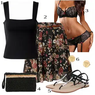 Outfit sa Crna Suknja About You "Tvoj otmjeni outfit"