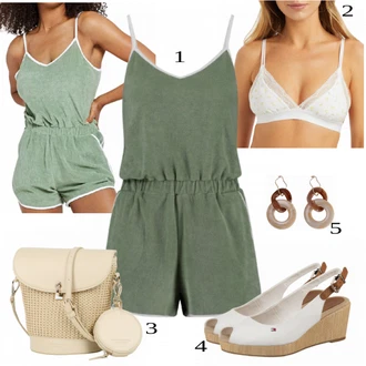 outfit mit Siva/Zelena Kombinezon Shiwi "Tvoj cool outfit"