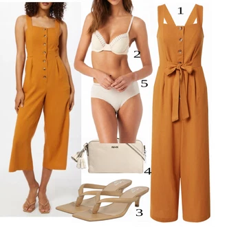 outfit mit Oranžna Kombinezon FRNCH PARIS "Tvoj cool outfit"