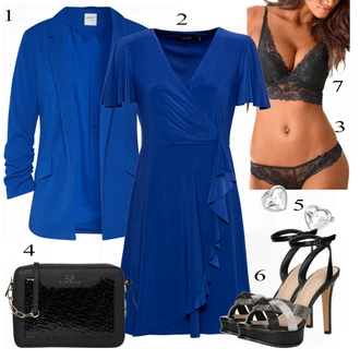 Outfity pro práci s Černá/Růžová Průhledná Kalhotka/Tanga/Brazilské Kalhotky/Spodní Kalhotky/Klasické Kalhotky/Průsvitná Kalhotka Lascana "Večerní outfit"