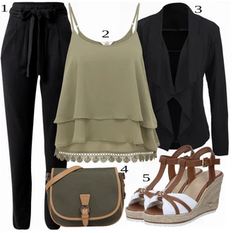 Outfit sa Crna Traper Jakna Lascana "Tvoj otmjeni outfit"