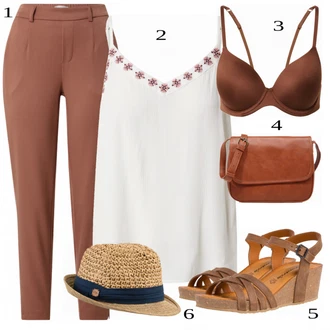 outfit mit Rdeča Nedrček HUNKEMÖLLER "Tvoj udobni outfit"