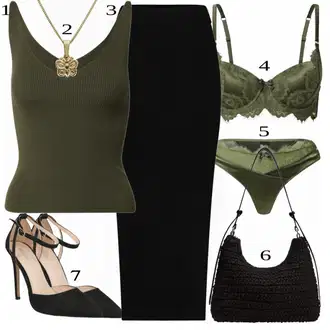 Outfit sa Crna Gaćice HUNKEMÖLLER "Tvoj otmjeni outfit"