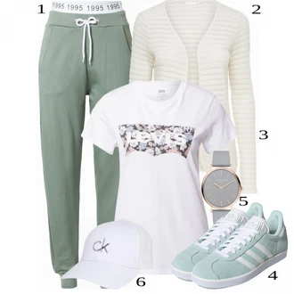 Mom Křest Outfit s Krémová/Bílá Móda Pro Plnoštíhlou Pletenina veľkej veľkosti Only "Praktický vzhled"Look: Layered, Mom, Kancelář, Chytrý příležitostný, Univerzitní, Bar, Křest, Koncert, Biřmování, Chatky, Škola