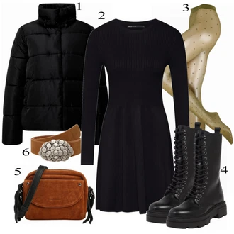 Zimske Outfiti mit Mešane barve Obleka Only "Tvoj modni izgled"