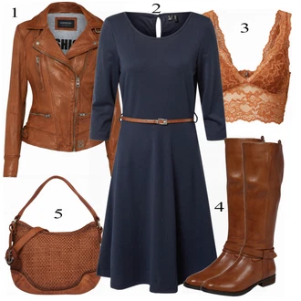 Outfit sa Crna Haljina Veći Broj VERO MODA "Zimski Outfit"