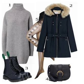 Outfit sa Siva Drykorn "Zimski Outfit"