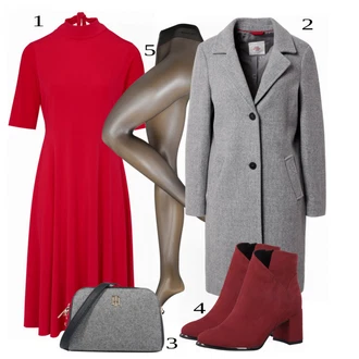 Outfity pro práci s Kozačka MARCO TOZZI "Zimní Outfit"
