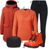 Uvolněné Džíny Zima Outfity image