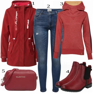 Outfity pro dešťové počasí "Ulice Styl Outfit"