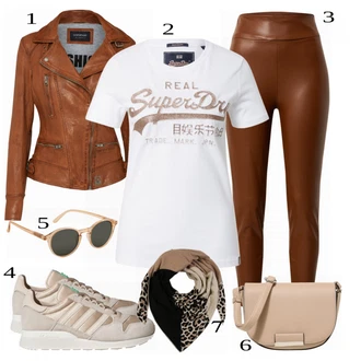 Outfit sa Bež Torba Za Preko Ramena Tom Tailor Denim "Idealan za slobodno vrijeme"