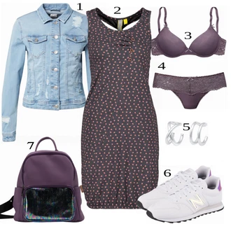 Outfit sa Siva Haljina Alife and Kickin "Tvoj otmjeni outfit"