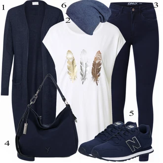 Outfit sa Crna Tenisica New Balance "Tvoj otmjeni outfit"