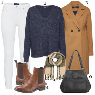 Outfit s Kozačka Vagabond Shoemakers "Pieces Džíny"