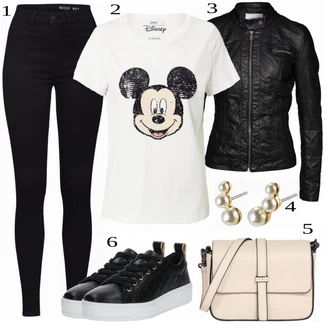 Outfit s Šedá Top & košilka Only "Praktický Vzhled"