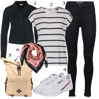 Sportovní Outfit s Černá/Tmavě modrá Legíny s Podšívkou/Teplé Legíny/Kožená bunda/Neprůhledný Legíny/Sportovní Legína/Formovaná Legína/Bavlněné Legíny/Legíny s Rozparkem/Pletený Legín Only "Praktický Vzhled"Look: Styl, Cool, Disko, Venkovní, Bezešvé, Unisex, Sportovní