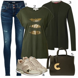 outfit mit Siva Superga Guess "Praktičen videz"