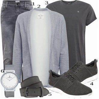 outfit mit Siva Hlače "Priložnostna oblačila"