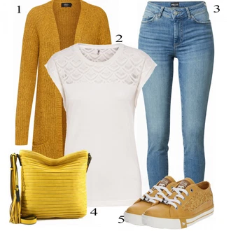 Outfit sa Siva Tenisica Mustang "Tvoj otmjeni outfit"