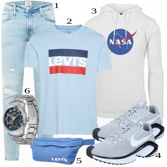 outfit mit Siva Plašč Mister Tee "Priložnostna oblačila"