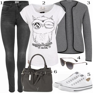 Kombinacije za ljeto sa Siva Tenisica Converse "Tvoj otmjeni outfit"
