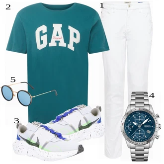 outfit mit Bela Sončna očala "Priložnostna oblačila"