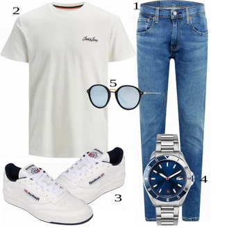 outfit mit Siva Superga Reebok Classic "Priložnostna oblačila"