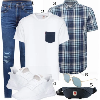 outfit mit Bela Superga Adidas Originals "Priložnostna oblačila"