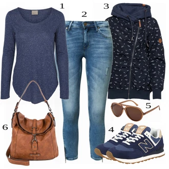 Outfit s Černá Teniska New Balance "Praktický vzhled"