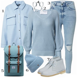 Outfit s Šedá Kozačka Clarks "Praktický Vzhled Pro Volný Čas"