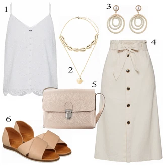 Outfit s Top New Look "Krásný"