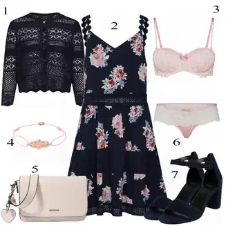 Outfity na zahradní párty Svatební host s Červená/Tmavě modrá/Růžová Bavlněné Šaty/Šaty S Potiskem/Šaty Bez Rukávů/Šaty Do Áčka/Letní Šaty/Skater šaty Only "Krásný"