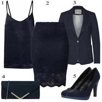 Outfit s Modrá Bota Na Podpatku About You "Krásný"