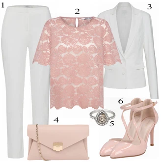 Outfit s Šedá/Béžová Bota Na Podpatku About You "Krásný"