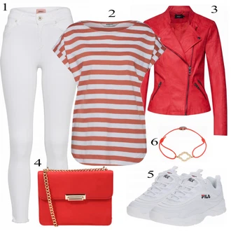 Outfit s Teniska Fila "Červený Vzhled"