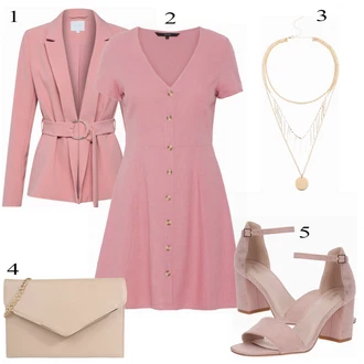 Outfit s Béžová Call it Spring "Rose Look"