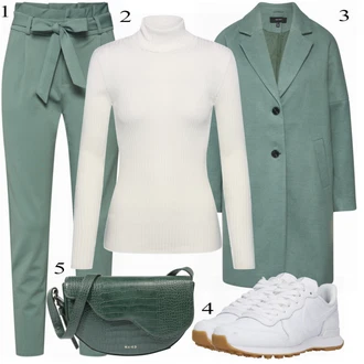 Outfit s Pastelové barvy Běžecká bota Nike Sportswear "SELECTED FEMME Svetr"
