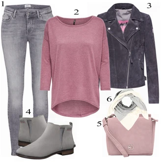 Outfit s Šedá Kozačka S.Oliver "S Oliver Stiefelette"