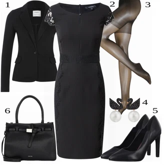 Outfit s Modrá Bota Na Podpatku MARCO TOZZI "Formální Business Outfit"