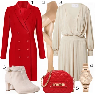 Outfit s Červená Love Moschino "Formální Business Outfit"