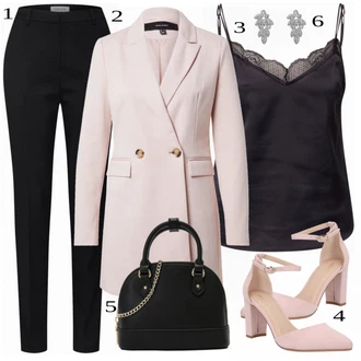 outfit mit Siva/Roza/Bež/Modra Women's Boleros and Ponchos VERO MODA "Tvoj cool outfit"