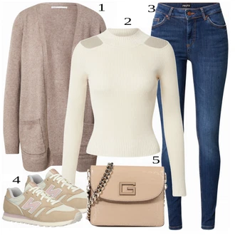 Outfit s Šedá Teniska New Balance "Lehký outfit"