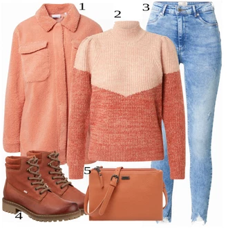 Outfit sa Narandžasta/Pink Torba Za Preko Ramena ROXY "Tvoj otmjeni outfit"