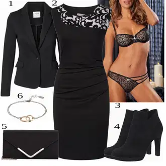Outfit s Zelená/Oranžová/Černá/Hnědá/Žlutá Pouzdrová Šat/Šaty Bez Rukávů/Žerzejové Šaty/Šaty Niki/Šaty S Rovným Střihem/Společenské šaty pro hosta/Úzké Šaty/Pouzdrové Šaty/Občanské šaty Kaffe "Pěkný Outfit na Konferenci"