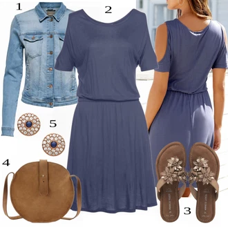 outfit mit Modra/Turkizna Denim Jakna Only "Tvoj cool outfit"