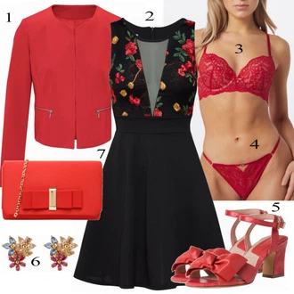 Výstřih na ramena Outfit s Červená/Růžová/Fialová Mini Šaty/Šaty Do Áčka/Šaty Fit & Flare/Skater šaty/Šaty Bez Rukávů Wal g. "Výrazný letní vzhled"