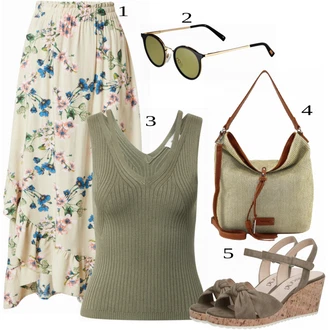 outfit mit Siva Priložnostni Vrh Object "Tvoj cool outfit"