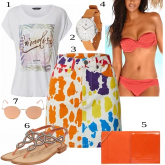 Outfit s Plavky Lascana "Pěkný letní vzhled"